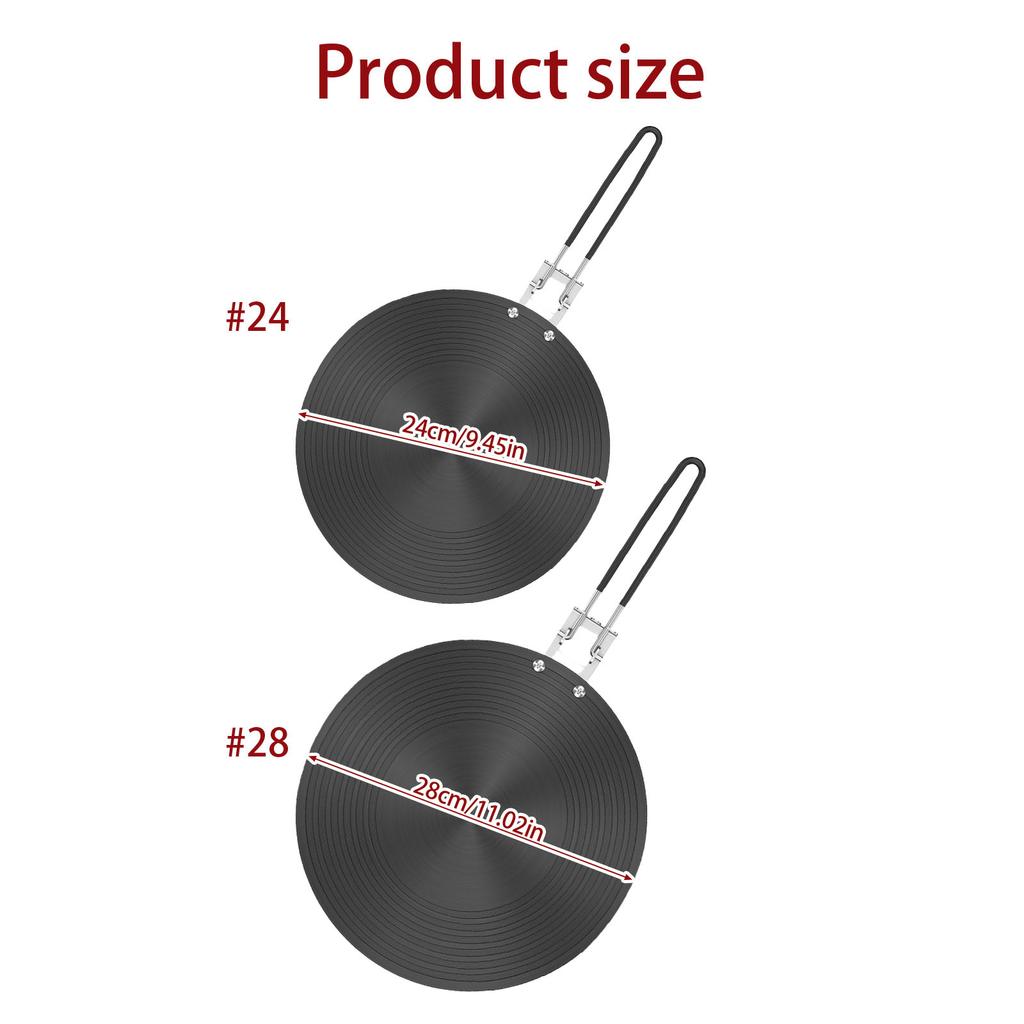Aluminum Round Heat Diffuser Plate 6mm Thick Round Heat Conduction Plate for Quick Cooking On Gas Stove