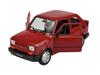 WELLY FIAT 126p CIEMNOCZERWONY 1:21 24066