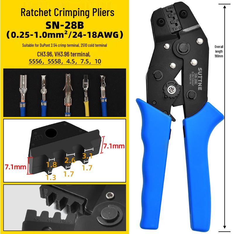 DuPont Connector Crimping Tool for 2.54mm Electrician Terminal Pins