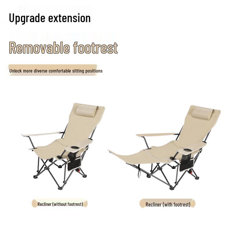 OIMG Folding Outdoor Recliner Chair