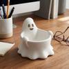Cute Ghost Candy Bowl Creative Ghost Figurine Treat Holder Jewelry Organizer  Party Decoration