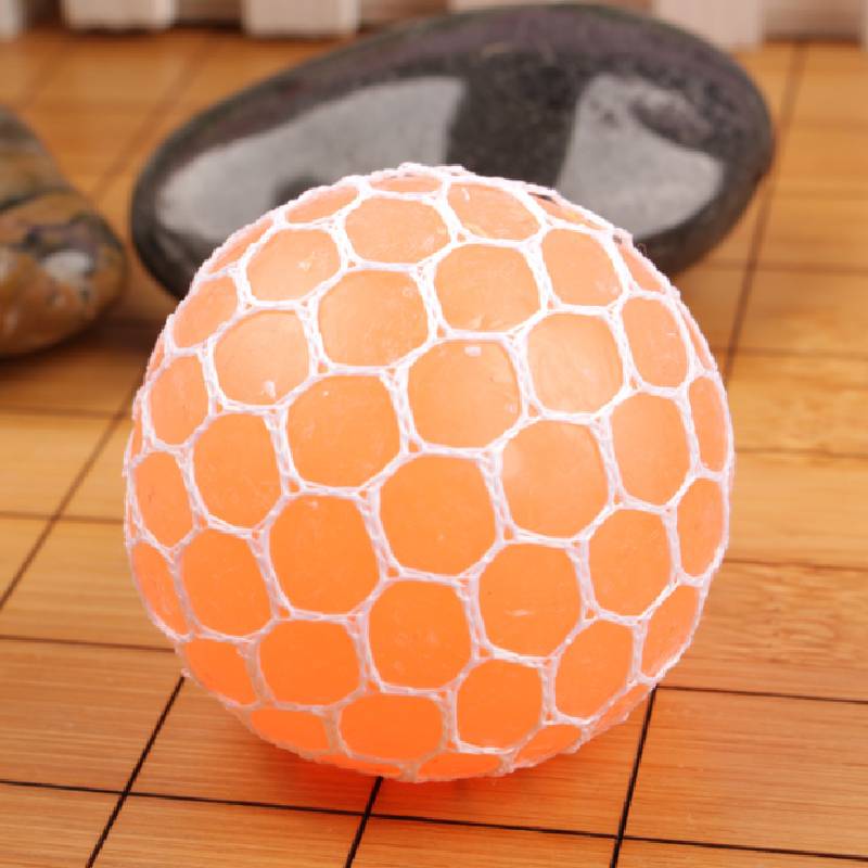 

Toy Relief Stress Multi Colored Grape Balls Squeeze To Relieve Irritability Light Orange