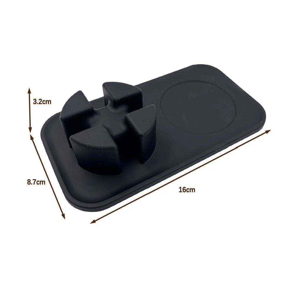 For NJ ES601 Espresso Tamping Mat Black Silicone Tamping Mat Stability For Precise Tamping Food-grade Silicone