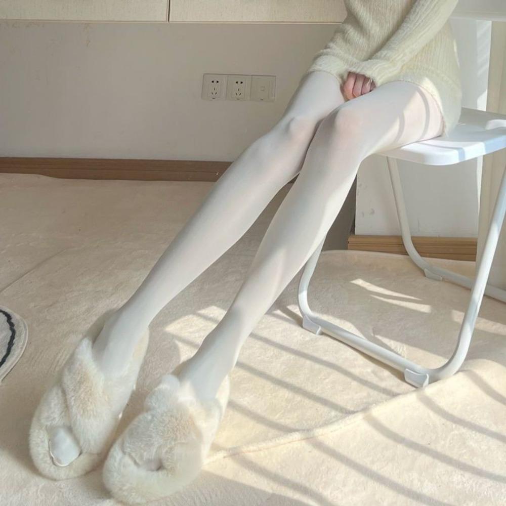 Pure Desire White Stockings Schoolgirl Lolita Socks Girl Milk White Soft Sister Pantyhose Anti-hook Ins Summer