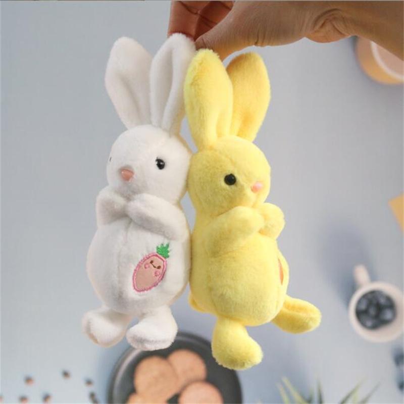 Cute Rabbit Plush Toy Schoolbag Pendant for Girl Love Bag Long-Eared Bunny Pendant Stuffed Animal Keychain