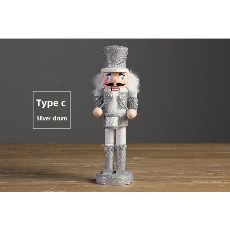 

24 см Серебряная Рождественская Щелкунчик Кукольная Комбинация Детские Рождественские Игрушки Подарочные Действия и Игрушки