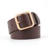 Trendy Womens Faux Leather Square Pin Belt With Durable Alloy Buckle Perfect For Fashion Forward Style