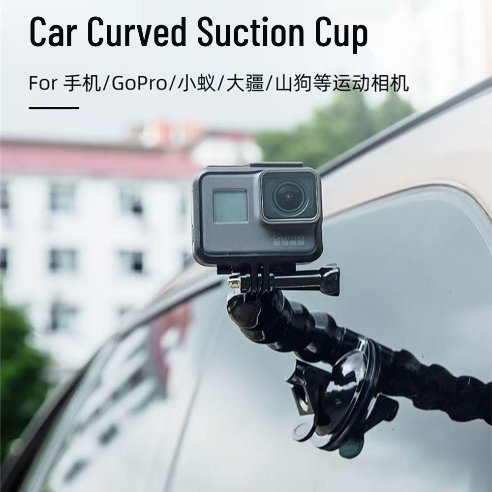 Flexible Car Suction Cup Mount for GoPro/DJI Cameras - Sports Camera Accessory