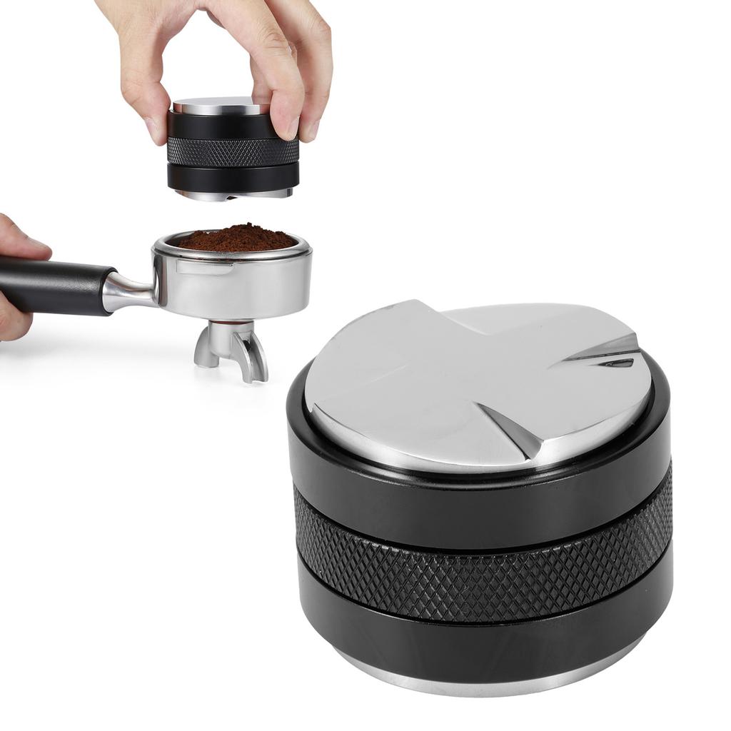 53mm Coffee Distributor Leveler Stainless Steel Powder Press Coffee Tamping Tool Adjustable Height