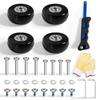 Suitcase Caster Replacement Tire Replacement Kit Set of 4 (50mm