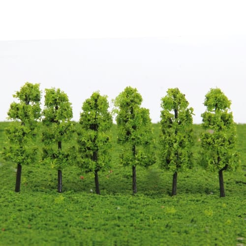 [Generic] 20 Pagoda Tree Model Trees for Railway Model Dioramas and Miniature Gardens