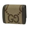 Gucci Jumbo GG Bamboo Design Canvas Wallet Large Women wallet Brown Beige 658635-UKMBT-2572