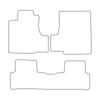 [BLM]HO031 Red - Set of Velour Floor Mats To Fit Honda CR-V III 2007-2011 - Red Trim