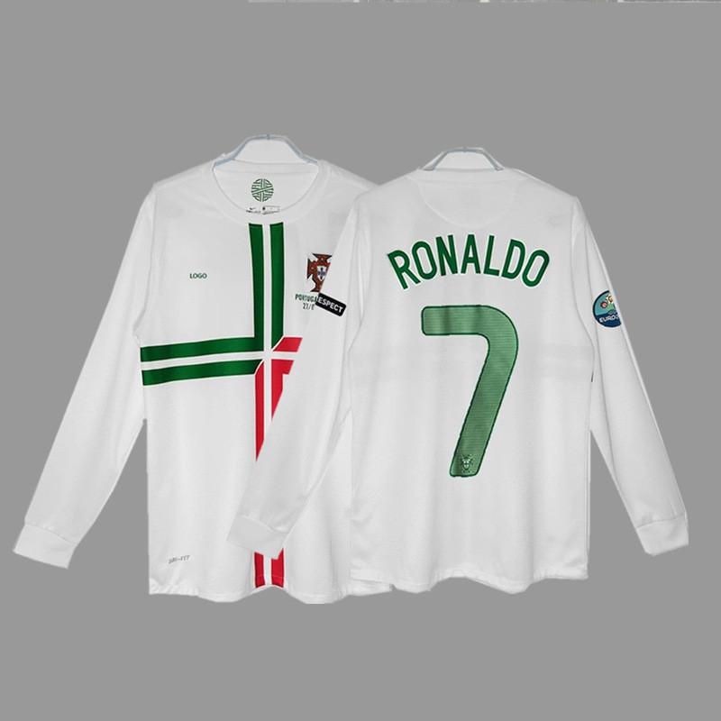 Vintage Long Sleeve Football Jersey Retro Soccer Shirt Men Women Sportswear