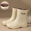Vier Jahreszeiten Regenschuhe Damen Neu Wasserdicht Dicke Sohle Gummistiefel Arbeit Anti-Rutsch Gummi Schuhe Damen Schöne Wasserschuhe