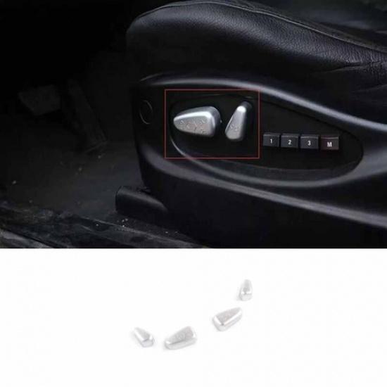 2006-2010 Switch Trim Fit For BMW X3 E83 Matte Silver Seat Adjust Handle Button