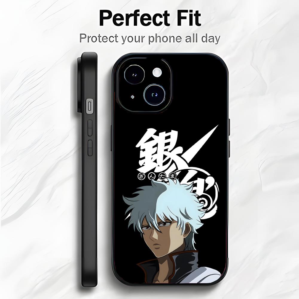 Funny Classic Anime G-Gintama Phone Case Phone Case Soft Packaging Lightweight For iPhone17 16 15 14 13ProMax