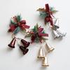 Metalcrafted Painted Iron Bell Ornament for Christmas Tree Hanging Featuring Classic Bell Shape and Pleasant Ringing Sound