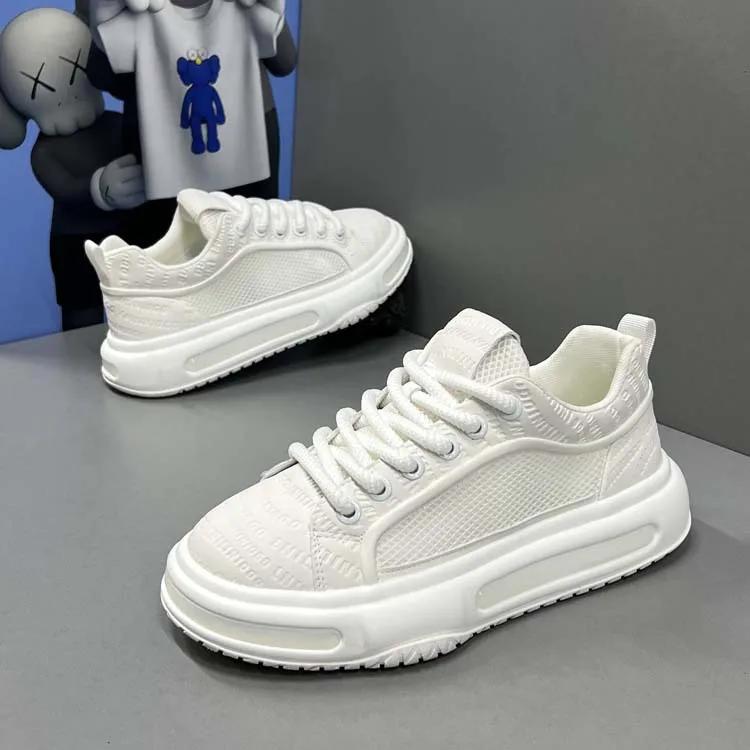 Adidași noi de lux la modă pentru bărbați Talpă groasă Creșterea înălțimii Pantofi casual tip board Talpă moale Confortabili Respirabili Pantofi de alergare