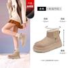 Augustine velvet snow boots women's 2025 new winter thickened outer wear cotton shoes fashionable platform bread short boots