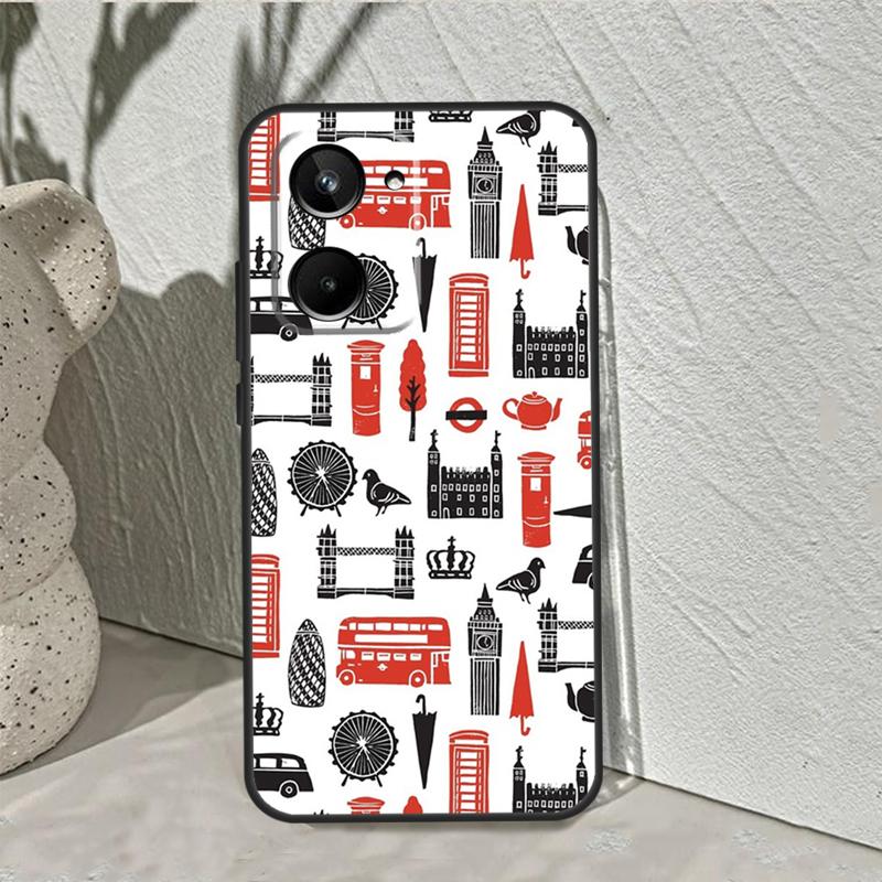 

London British Union Jack For Realme 15 14 10 11 12 13 Pro Plus C65 C67 C75 C63 C61 C55 C51 C53 C35 GT6 GT7 Pro Case Realme 10 Pro Plus
