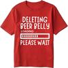 Plus Size Summer For Her T Shirt Deleting Beer Belly Loading Please Wait Short Sleeve Breathable O Neck Tees Cotton Top Tees