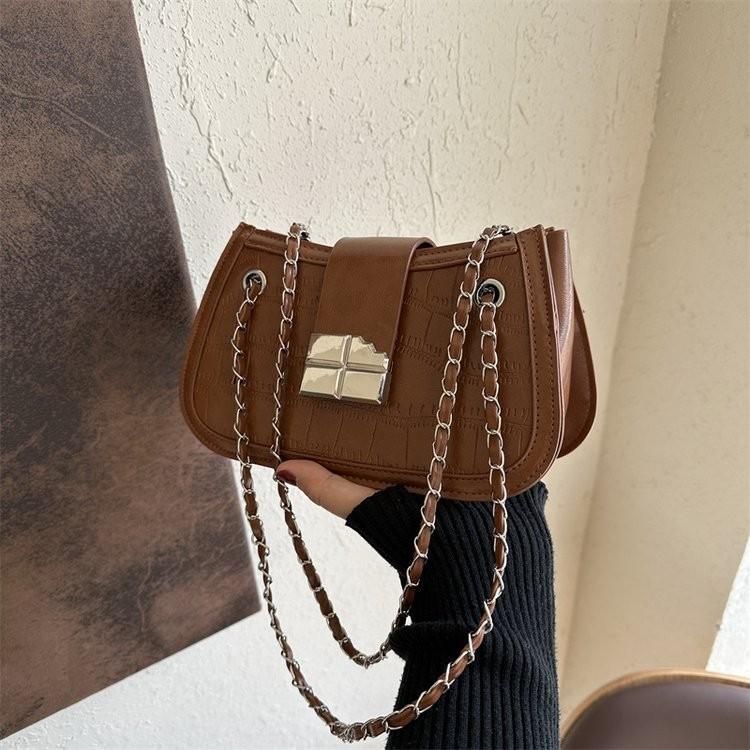 Stylish Vintage Chic Women's Shoulder Bag Trendy Casual Commute Chain Small Purse