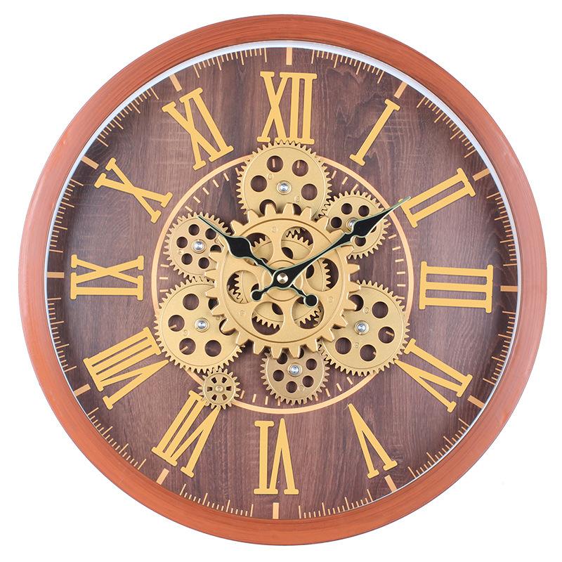 

Акриловое зеркало Шрифт Шестерня Вращающиеся настенные часы Бесшумный механизм Без перфорации Гостиная Спальня Креативные часы для украшения mahogany grain [paste acrylic]