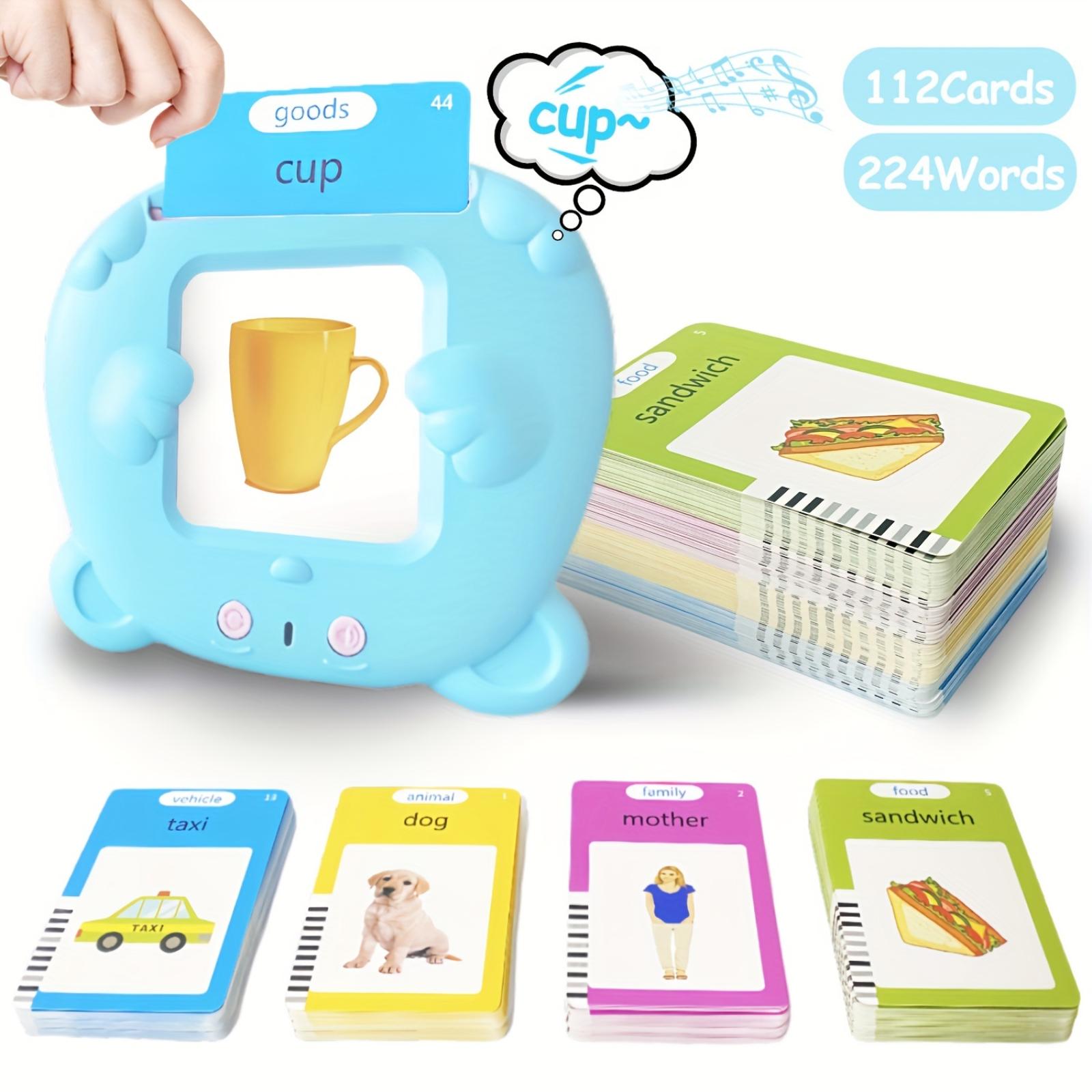 

Card Machine Puzzle Flash Card Insertion Toy Flash Card Language Learning Toy One Size синий
