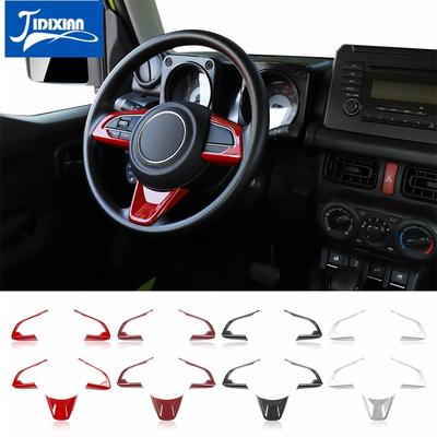 JIDIXIAN Auto Lenkrad Dekorationsabdeckung Aufkleber für Suzuki Jimny + Autoinnenzubehör