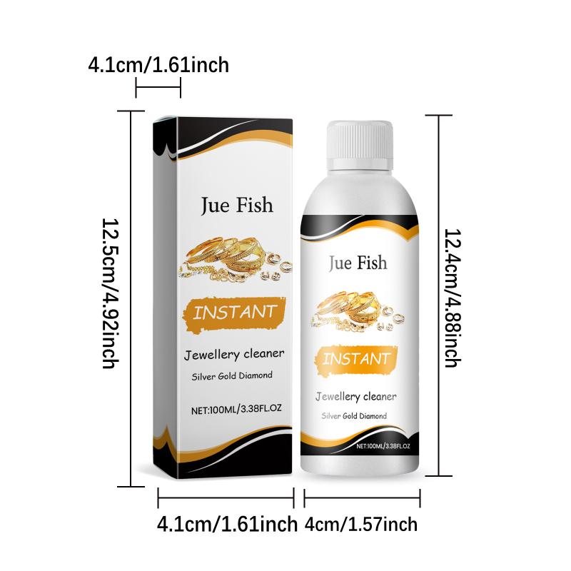 100Ml Jewelry Cleaner Solution For Gold Silver Glasses Watch Rings Diamond Polishing Remove Dirt Shine For Ultrasonic Machine