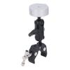 Rv Ladder Mount for Mini Double Ball Head Strong Clip Multifunction Adjustable Clamp Mount for Pole RV Trailer Yacht
