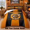 Hull FC Pattern Bedding 3Pcs Set Custom Name, Bed Sheet And Pillowcases For Home Bedroom