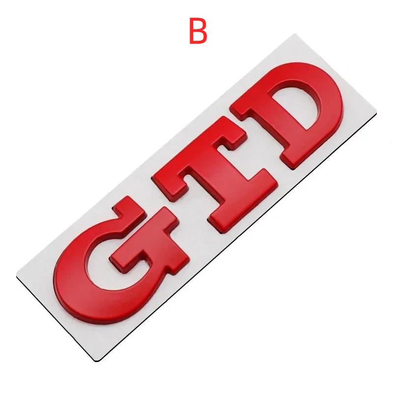 3D Metal Letters Car Rear Trunk Badge GTD Logo Emblem
