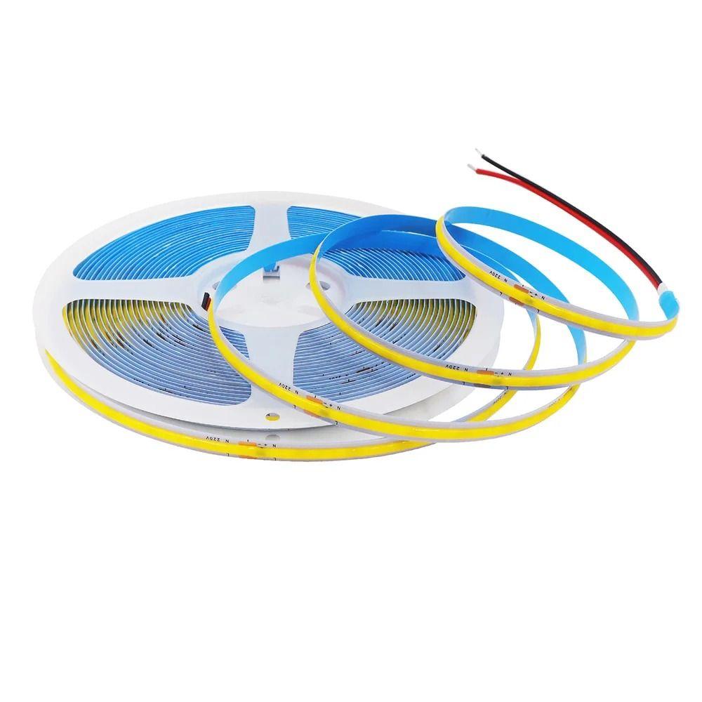 1Roll DC12/24V 320LED Flexible Lamp Super Bright Linear Lighting Durable COB LED Strip Light