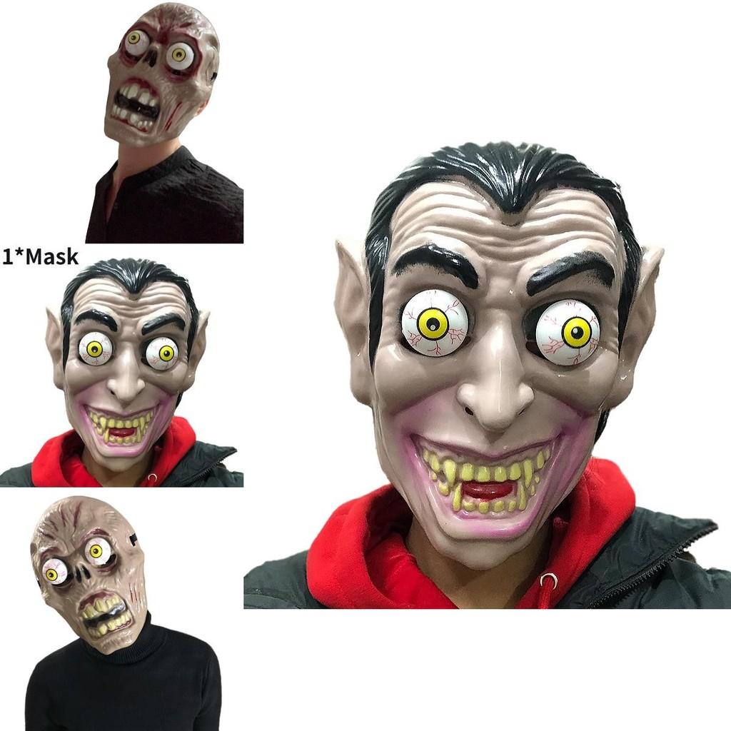 Schreckliche Vollgesichts-Clownmaske für Halloween-Partys und gruselige Kostüme, perfekt für Cosplay-Events