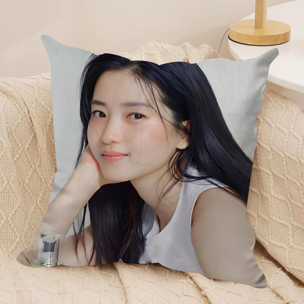 

Kim Tae ri Cushion Cover Soft Plush Fabric DoubleSided Printed Sofa Cushion Cover for All Seasons Home Decor Gift 40x40cm