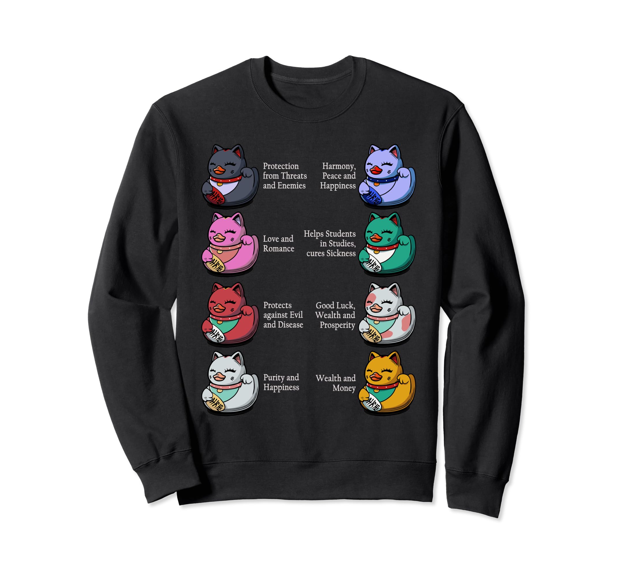 

Duck Sweatshirt Maneki-neko Maneki-neko чорний