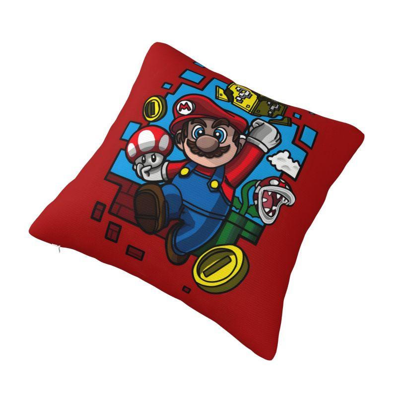 Custom Marioes Video Game Pillow Case Manga Luxury Cushion Cover Soft Pillowcase
