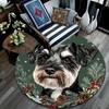Tappeto Rotondo Cane Schnauzer, Tappeto per Soggiorno Camera da Letto Divano Stanza dei Giochi Decorazione, Tappetino Antiscivolo