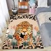 Tiger Print Carpet Japanese Anime Style Pattern Rug for Living Room Bedroom Soft Floor Mat Bold Art Home Decor