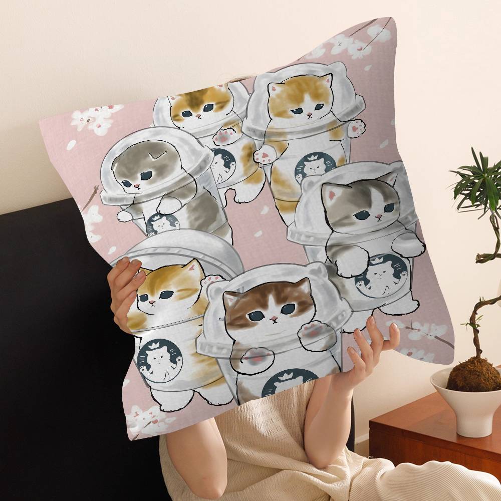 Fashion Luxury Cute Mofusand Cat Cushion Cover Pillow Cover Decor Pillowcase Printed Cushion Case For Couch