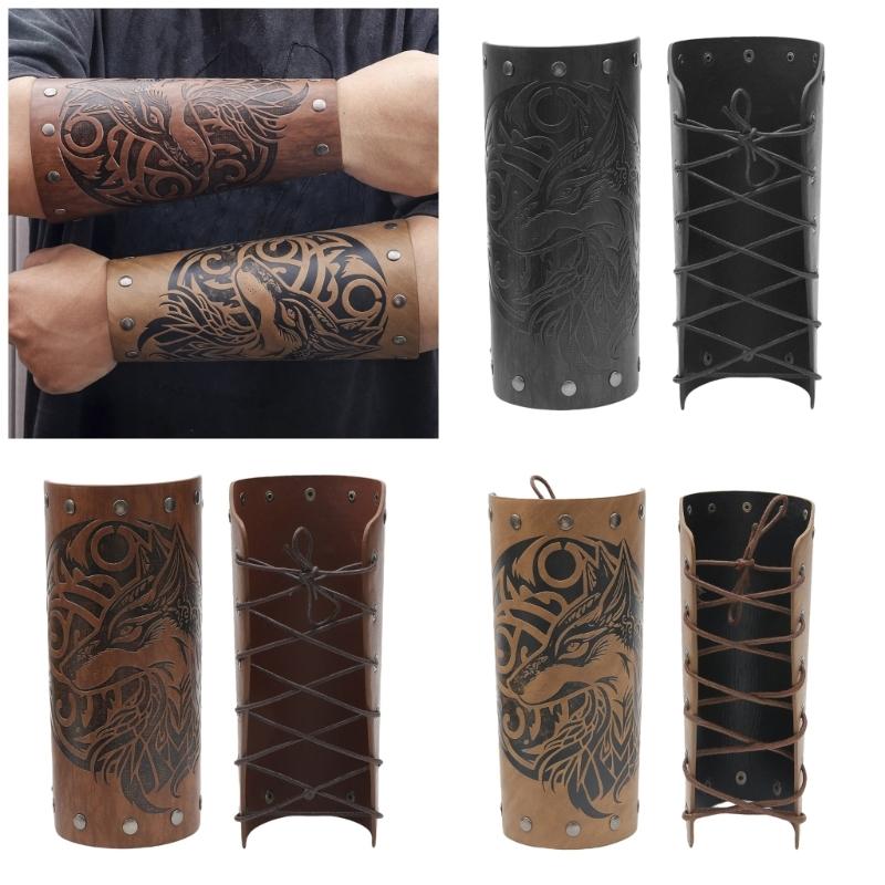 Wolfskopf Armschutz Mode Armband Halloween Kostüm Armschutz Musikfestival Armschienen Rollenspiel Armschoner