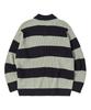 COMONINOZ Bold Stripe Collar Knit [Navy]
