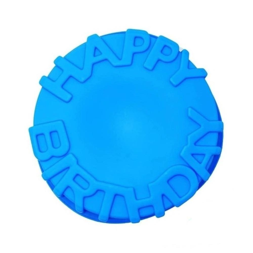 

Happy Birthday Cake Pan Tools Round Cake Baking Tray Mold Hot Baking Tools синій
