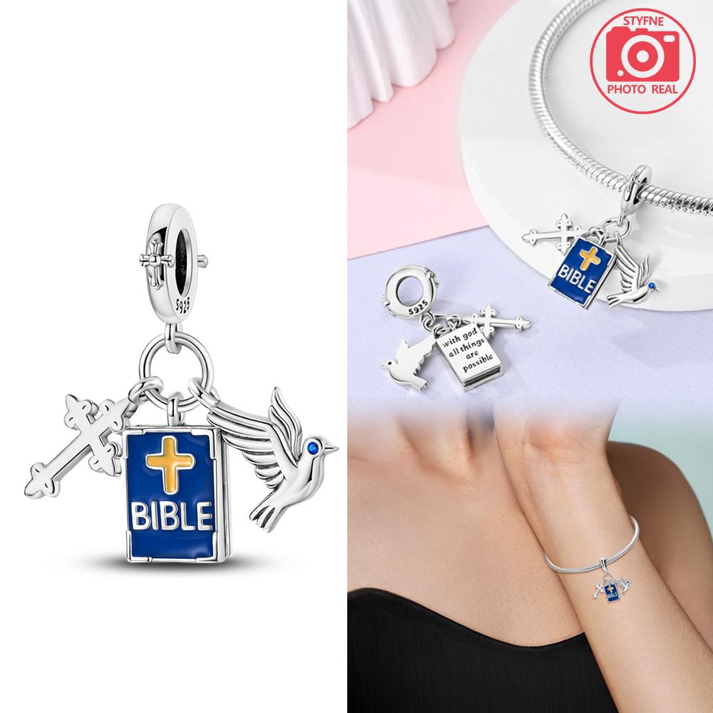 Bible & Praying Hands Pendant Copper Colors For Charms Copper Colors Original Bracelet For Jewelry Making