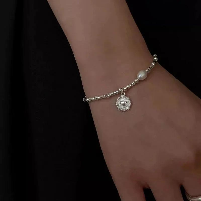 925 Silber Armband Teilweise Perlen Knoten Armbänder für Damen Mode Luxus Design Perlen Charm Armband Party Schmuck
