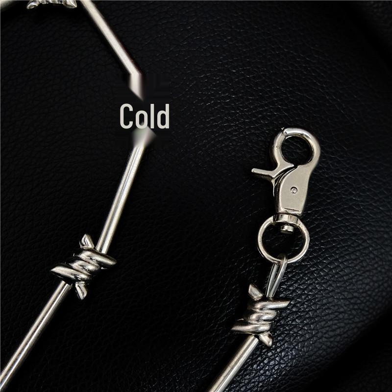 Chaîne de Portefeuille Maillons Bambou Style Punk Métal New Rock pour Pantalon