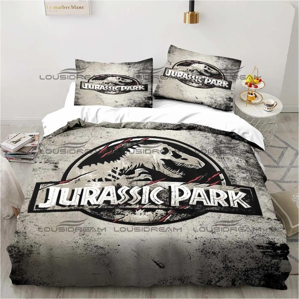 Jurassic Park Beddengoed Dinasours Twin Beddengoed Collectie 3 Delige Dekbed Collectie Bed Dekbedovertrek Dubbel Koning Cover Huis Textiel 70x133cm 2pcs