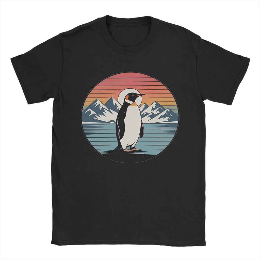 Nihilist Penguin Mens T Shirt Vintage Tees Short Sleeve Round Neck TShirt Cotton 4XL 5XL 6XL Clothes